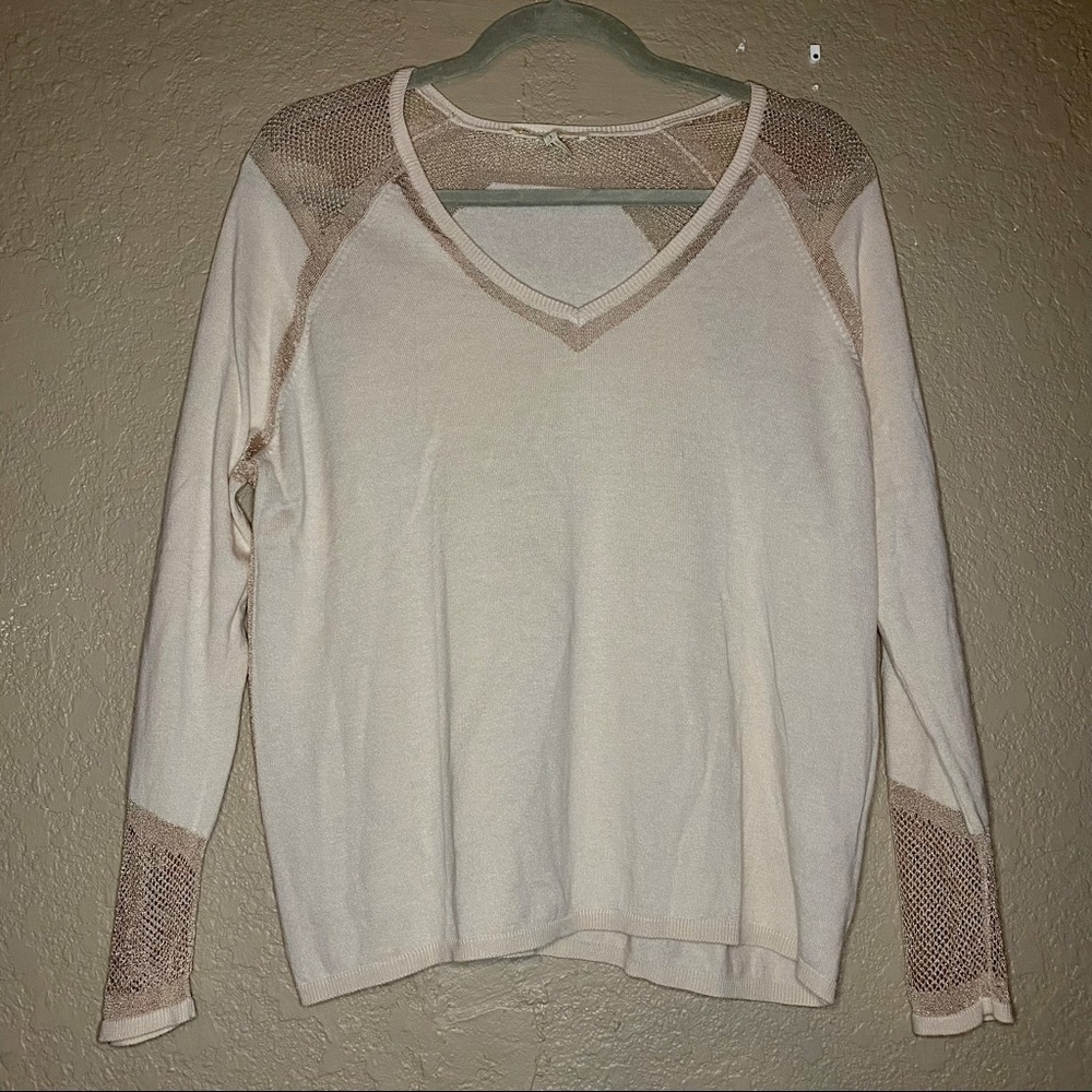 Maje Light Pink with Pink Mesh and Gold Glitter panels